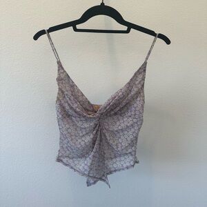 Urban Outfitters Light Purple Floral Top